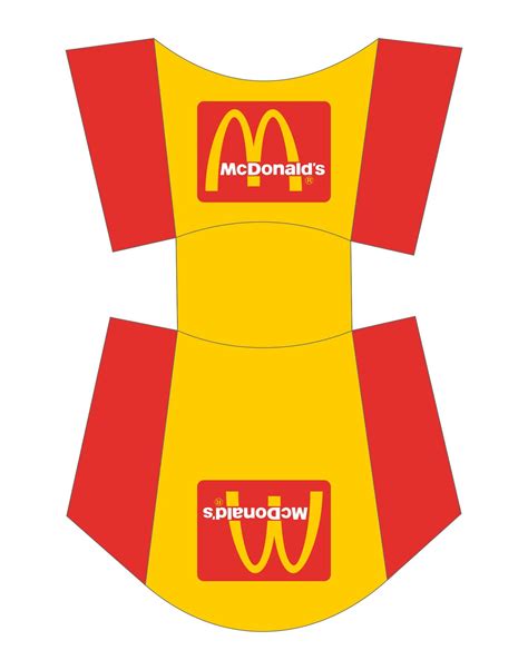 French Fry Box Template
